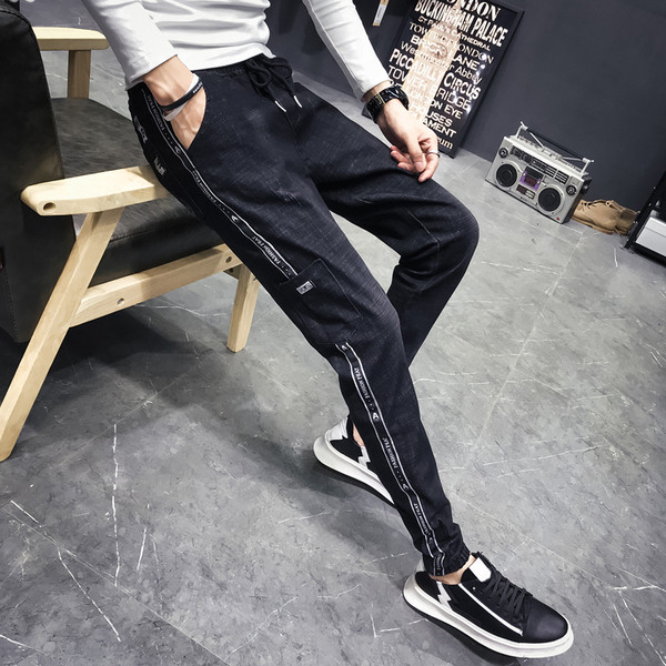 Ανδρικά αθλητικά και casual τζιν με  τσέπες