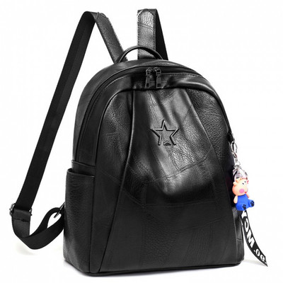 Új modell női hátizsák műbőrből, fém elemmel