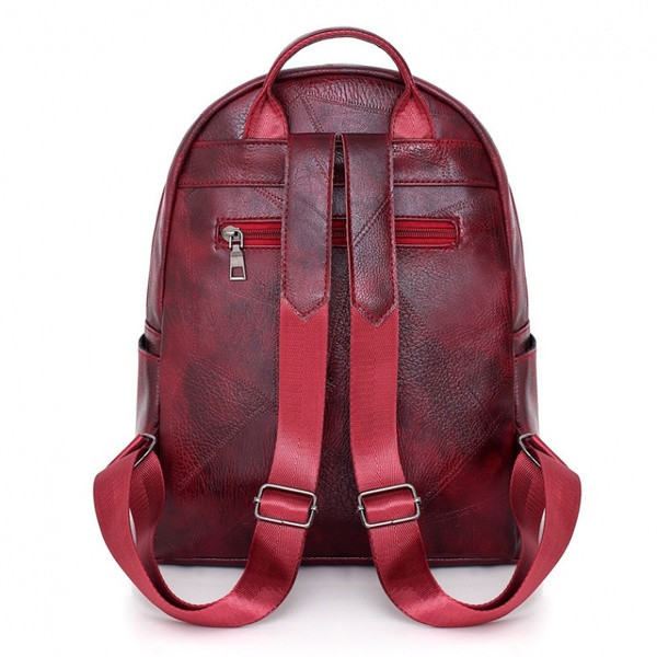 Új modell női hátizsák műbőrből, fém elemmel