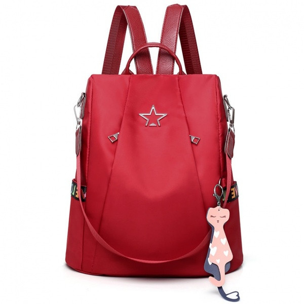 Hétköznapi női hátizsák három színben cipzárral