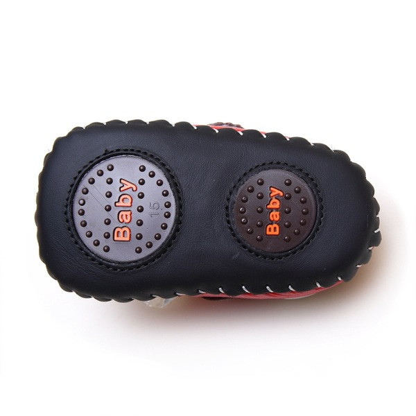 Cipelice za bebe s patchwork vezom i bubamarama