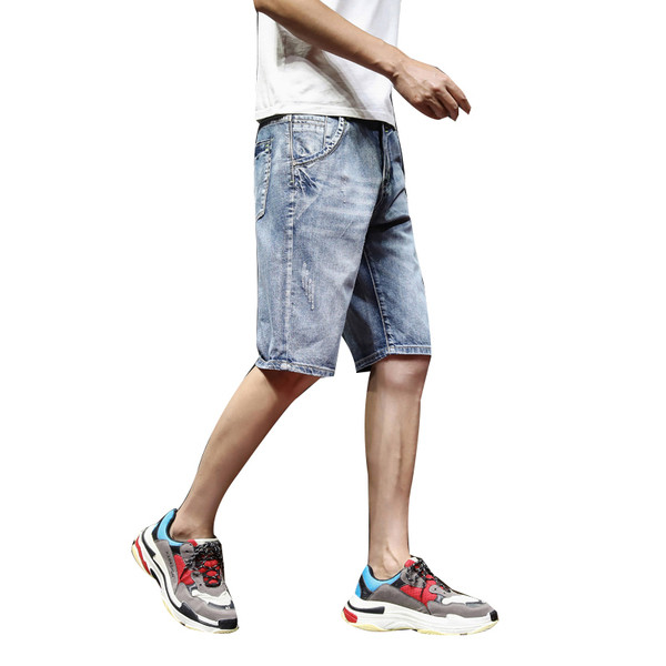 Ανδρικά τζιν 3/4 με τσέπες - κλασικό μοντέλο