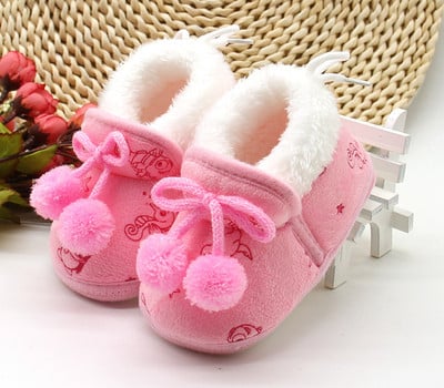 Бебешки  обувки с мека подплата и връзки 