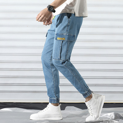 Sport- és alkalmi farmernadrág oldalzsebekkel