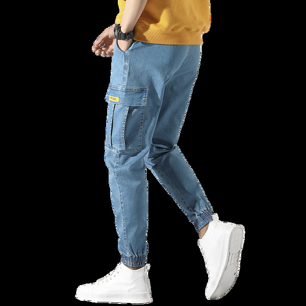 Sport- és alkalmi farmernadrág oldalzsebekkel