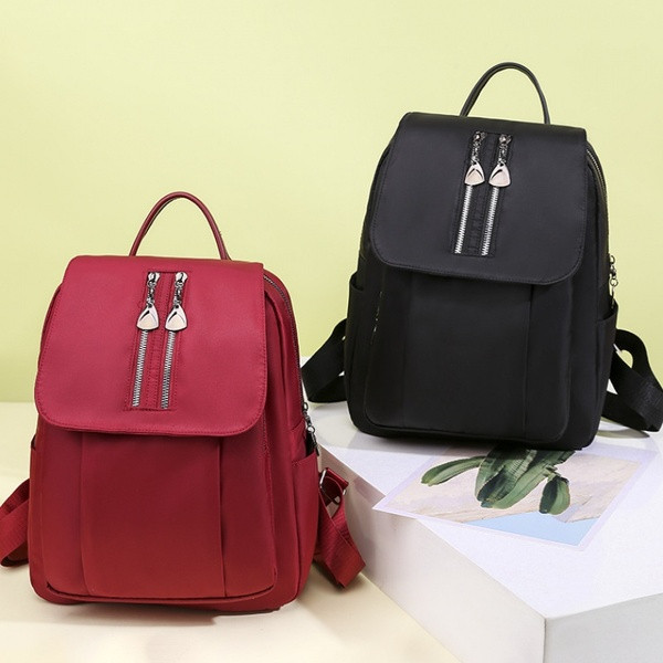 Uue mudeli naiste seljakott punase, beeži ja musta värviga