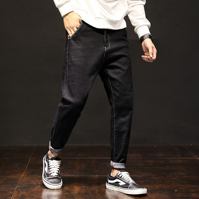 Alkalmi férfi farmer sima modell kék és fekete színben