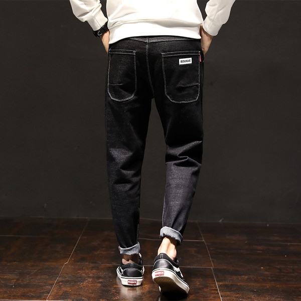 Alkalmi férfi farmer sima modell kék és fekete színben