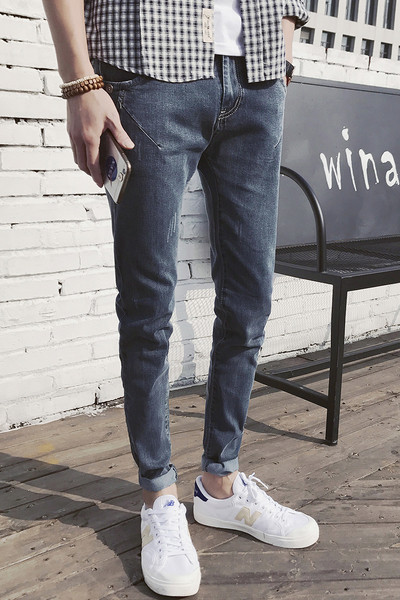 Casual τζιν σε μπλε χρώμα