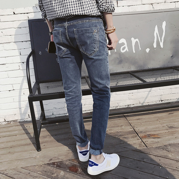 Casual τζιν σε μπλε χρώμα