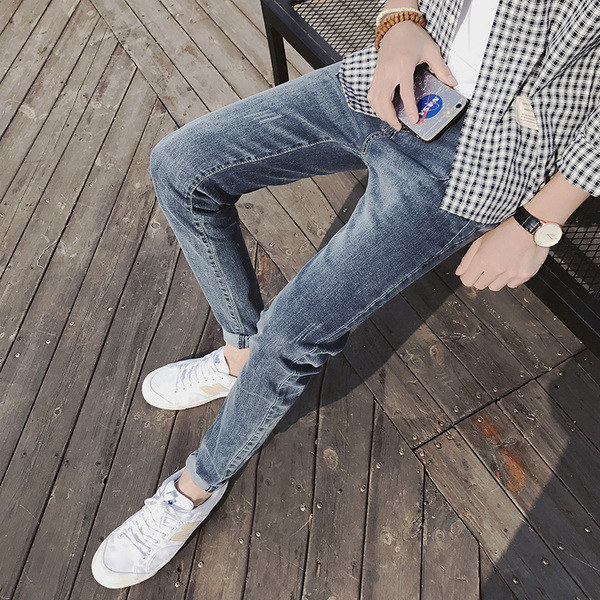 Casual τζιν σε μπλε χρώμα