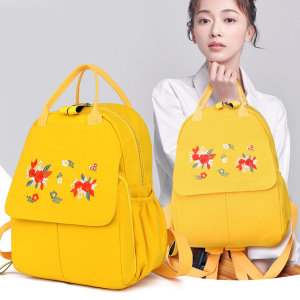 Ženski ruksak s patentnim zatvaračem i vezom - novi model