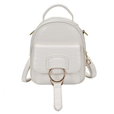 Modern női hátizsák eko bőrből, fém elemmel