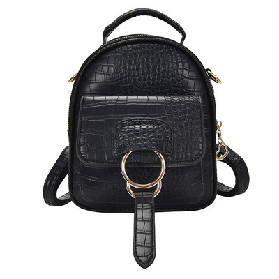 Modern női hátizsák eko bőrből, fém elemmel