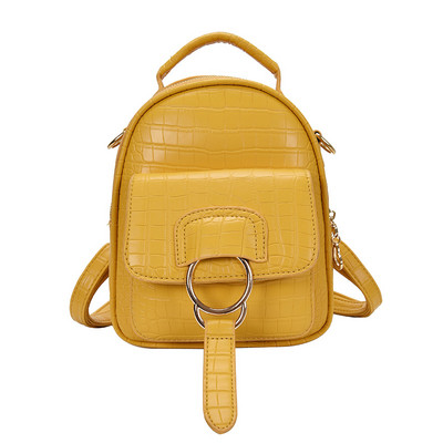 Modern női hátizsák eko bőrből, fém elemmel