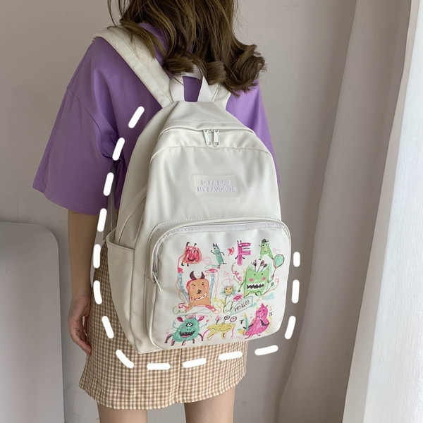 Igapäevane esitaskuga naiste seljakott – sobib reisimiseks