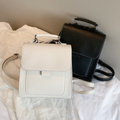 Bőr női hátizsák eko bőrből, fém rögzítéssel