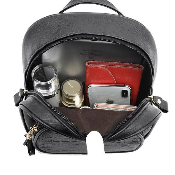 Uus mudel väike naiste seljakott, mille esitasku on valmistatud ökonahast