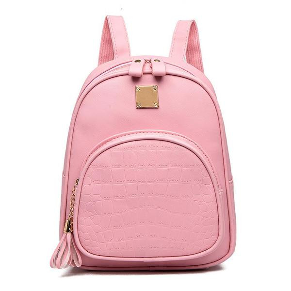 Uus mudel väike naiste seljakott, mille esitasku on valmistatud ökonahast