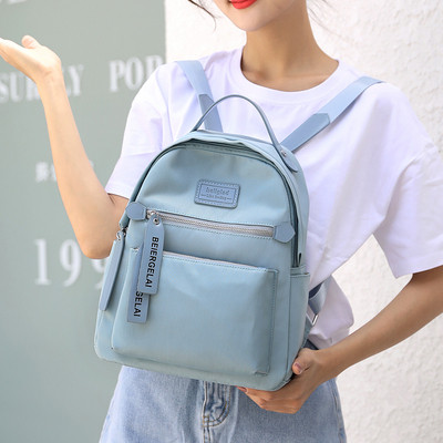 Napi női hátizsák cipzárral és rövid fogantyúval