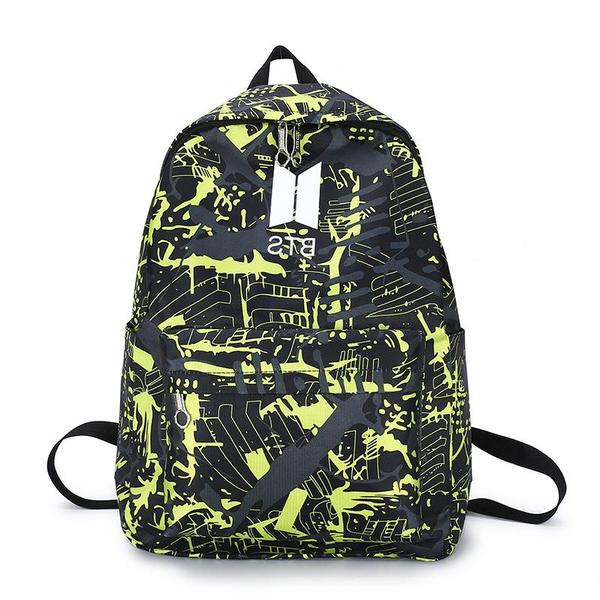 Sport BTS hátizsák férfiaknak és nőknek, neon hatású