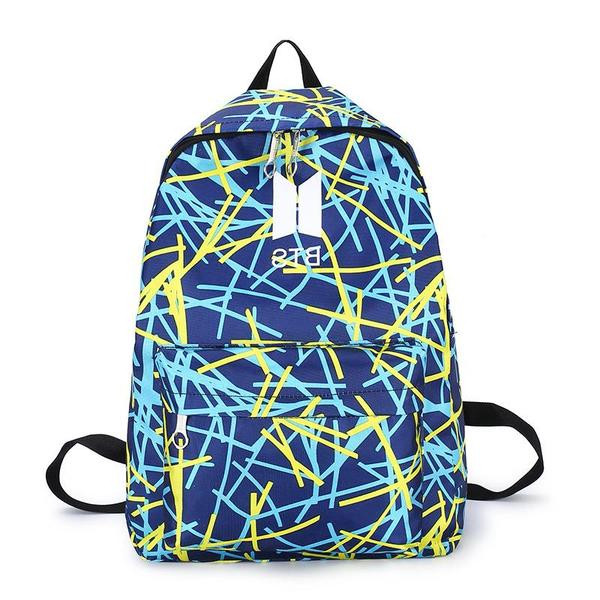 Sport BTS hátizsák férfiaknak és nőknek, neon hatású