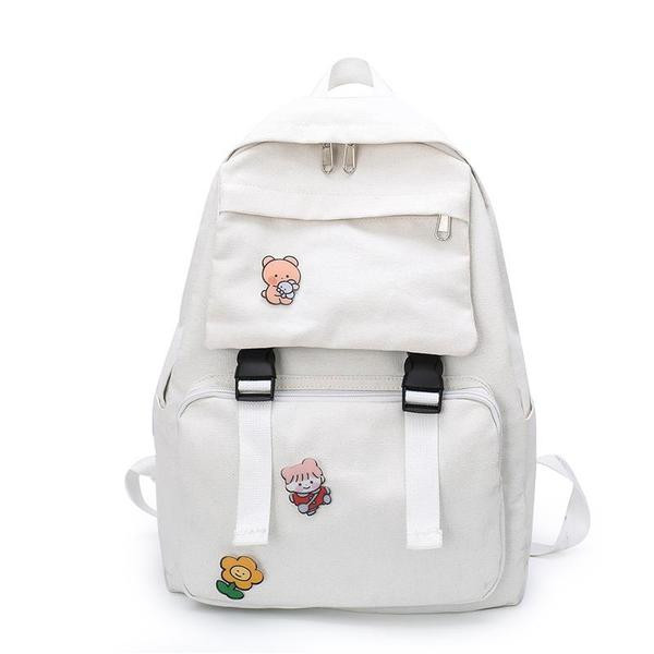 Modern női hátizsák elülső zsebekkel - diákok számára alkalmas