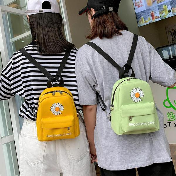 Új modell női hátizsák margarétával és hímzéssel