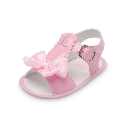 Moderne dječje sandale s kopčom i sjajnim efektom