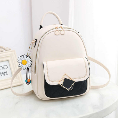 Νέο γυναικείο σακίδιο πλάτης με μεταλλική στερέωση και φερμουάρ