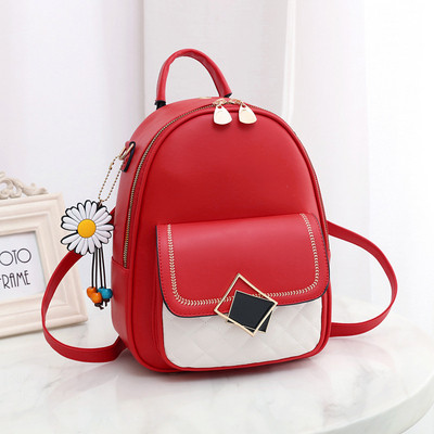 Νέο γυναικείο σακίδιο πλάτης με μεταλλική στερέωση και φερμουάρ