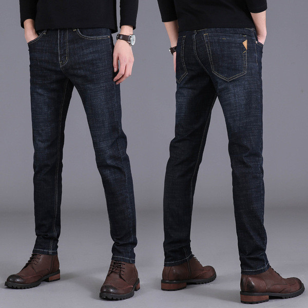 Férfi elasztikus farmer egyenes modell