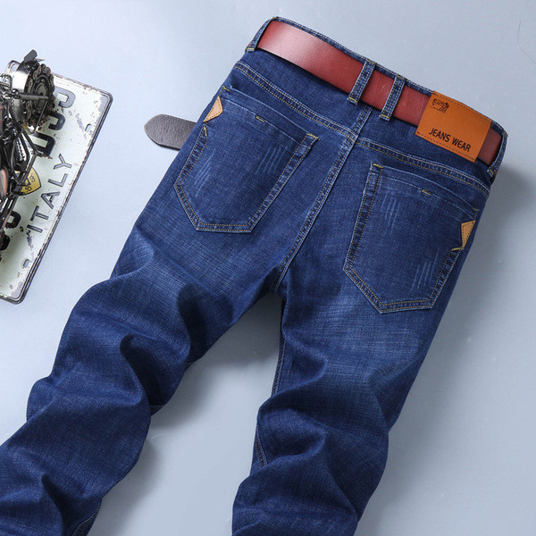 Férfi elasztikus farmer egyenes modell