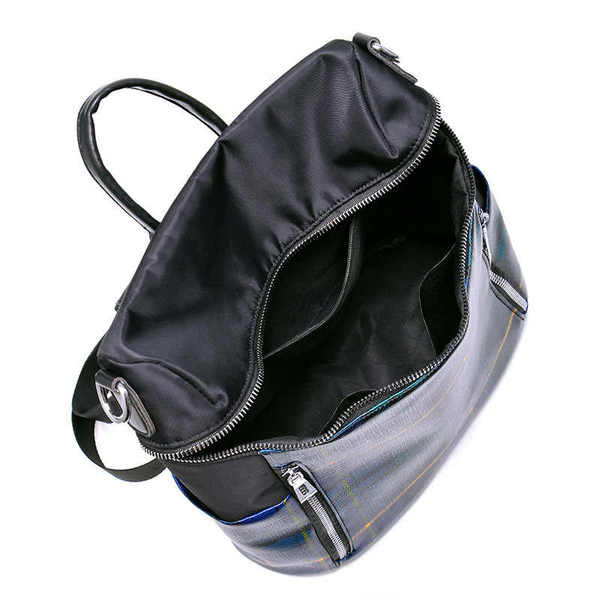 Új modell kockás női hátizsák öko bőrből