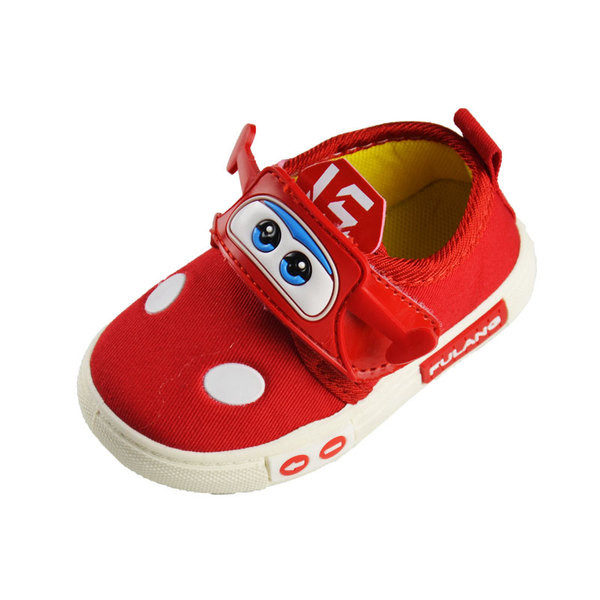 Gyermek babacipő matricákkal és rátéttel