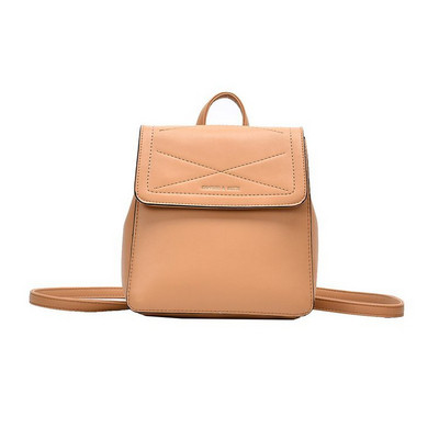 Stílusos női hátizsák eko bőrből, fém rögzítéssel