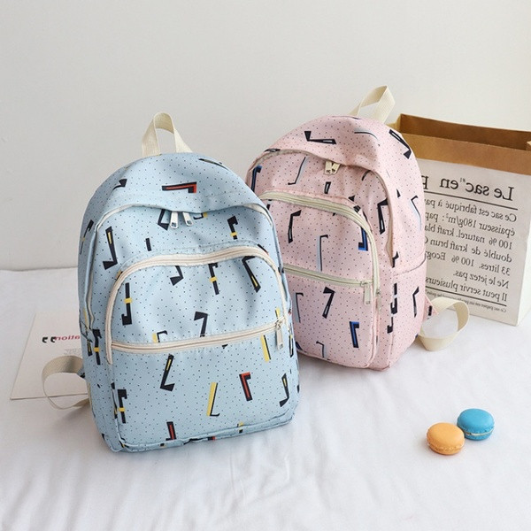 Női alkalmi hátizsák elülső zsebekkel - diákok számára alkalmas