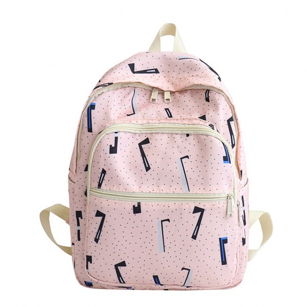 Női alkalmi hátizsák elülső zsebekkel - diákok számára alkalmas