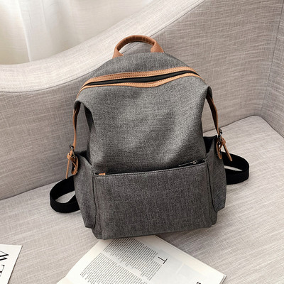 Modern női hátizsák elülső zsebbel - retro stílusú