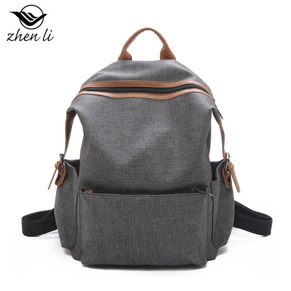 Modern női hátizsák elülső zsebbel - retro stílusú