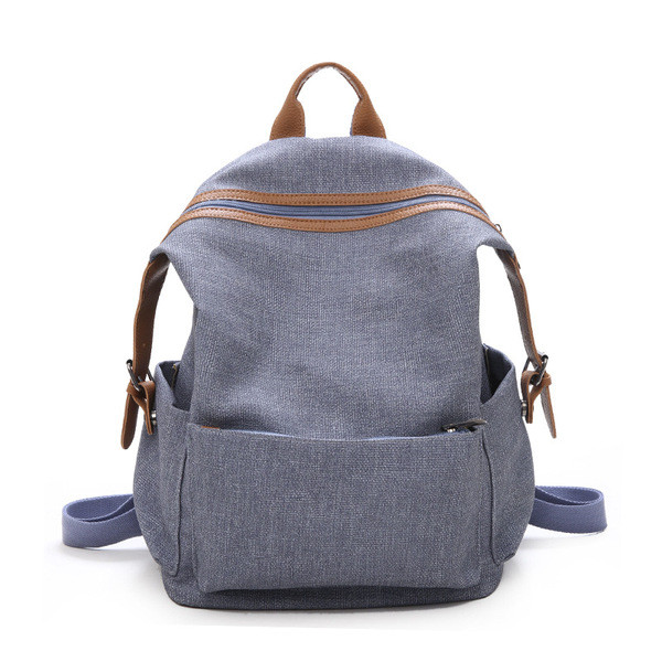 Modern női hátizsák elülső zsebbel - retro stílusú