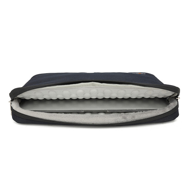 Nešiojamojo kompiuterio krepšys pagamintas iš tekstilės su užtrauktuku