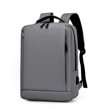 Водоустойчива раница за лаптоп в сив и черен цвят - 15,6 inch