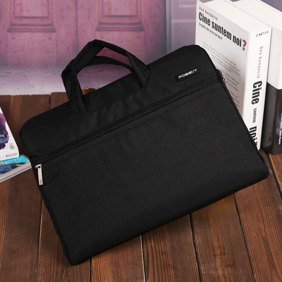 Чанта за лаптоп подходяща за Lenovo/Huawei/Apple/Del/ASUS с преден джоб и къса дръжка