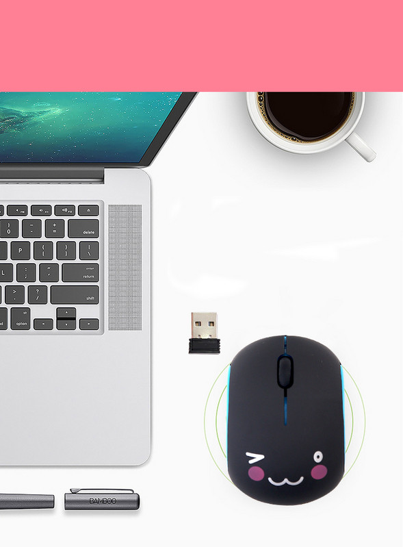 Vezeték nélküli egér számítógéphez és laptophoz kábellel