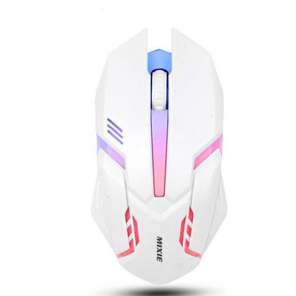 Светеща мишка с USB кабел подходяща за компютър