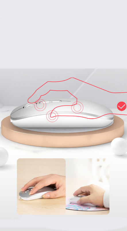 Belaidė Bluetooth pelė tinka Macbook ir Lenovo