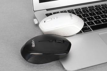 Безжична мишка за лаптоп в черен и бял цвят