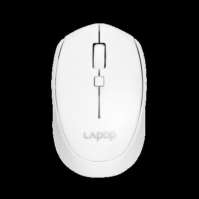 Must-valge juhtmevaba sülearvuti hiir