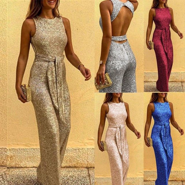 Salopeta de dama eleganta cu efect stralucitor in mai multe culori